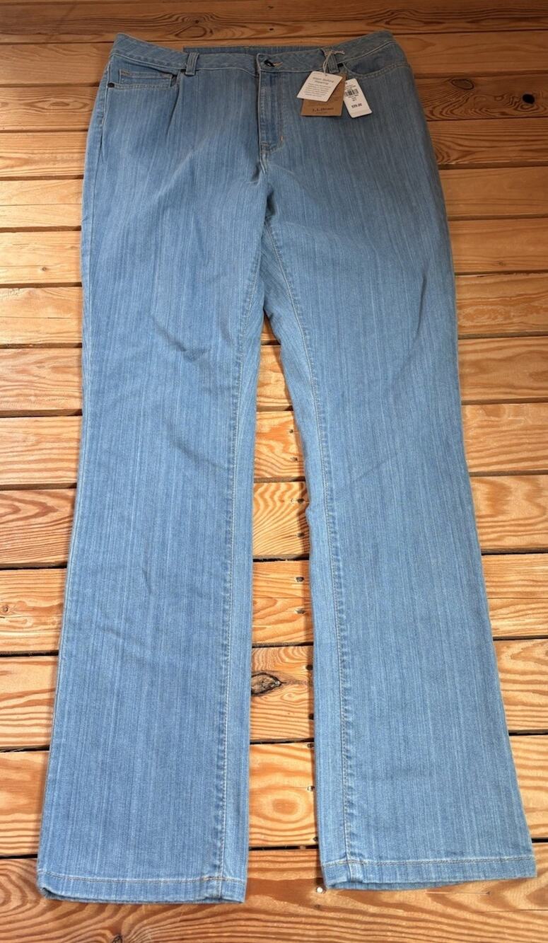 LL Bean NWT $59 Women’s Classic Fit Jeans Size 16T Blue R9